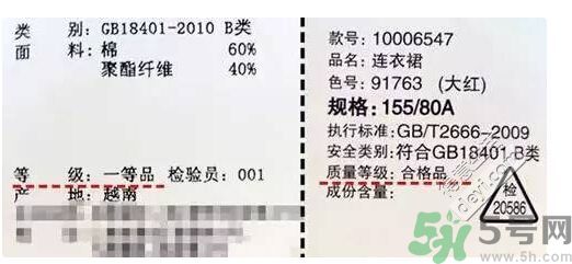 衣服一等品是什么意思？衣服一等品和合格品哪個(gè)好？