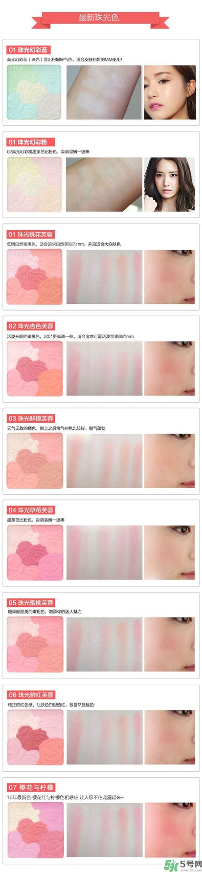 canmake花瓣腮紅色號對比圖？canmake五色花瓣腮紅試色