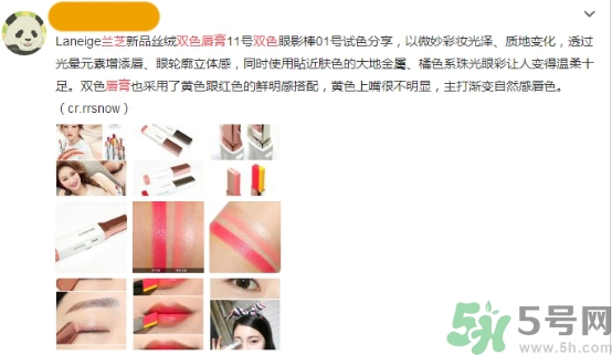 蘭芝雙色口紅哪個(gè)顏色好看？蘭芝雙色口紅怎么涂？
