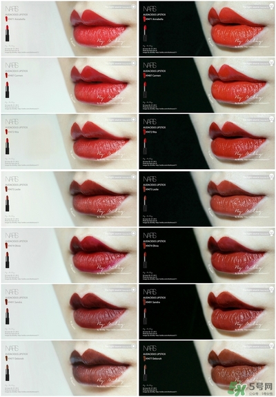 nars惹火唇膏試色 nars惹火口紅色號試色全 nars惹火唇膏試色 nars惹火口紅色號試色全