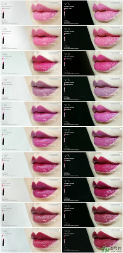 nars惹火唇膏試色 nars惹火口紅色號試色全 nars惹火唇膏試色 nars惹火口紅色號試色全