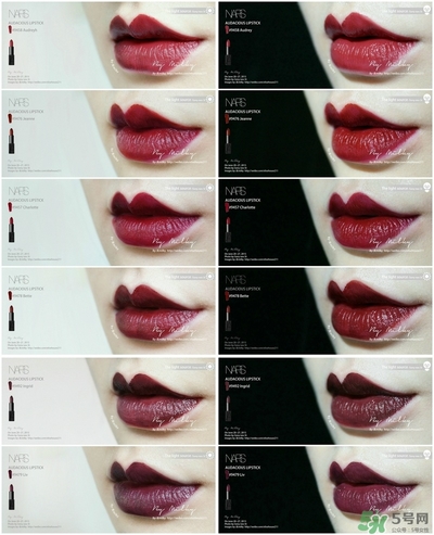 nars惹火唇膏試色 nars惹火口紅色號試色全 nars惹火唇膏試色 nars惹火口紅色號試色全