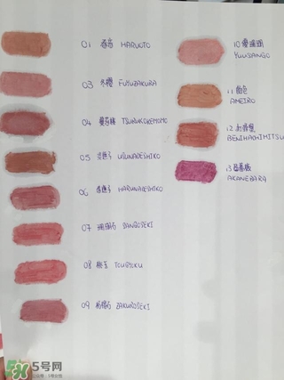 suqqu口紅色號 suqqu唇膏口紅試色 suqqu口紅色號 suqqu唇膏口紅試色