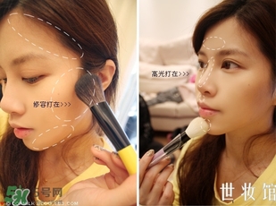 sleek修容粉怎么用？sleek修容粉使用方法
