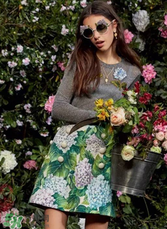 dolce gabanna杜嘉班納2017秋冬繡球花系列怎么樣_好看嗎？