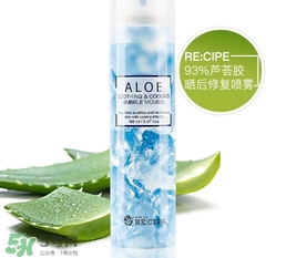 recipe水晶蘆薈膠噴霧怎么樣？recipe水晶蘆薈膠噴霧怎么用