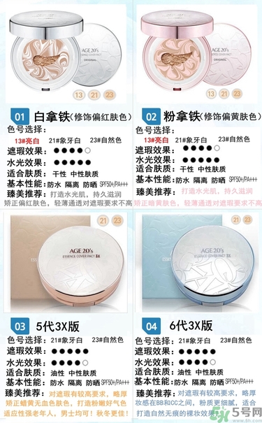 age20s粉底好還是赫拉氣墊好？