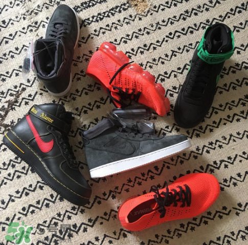 vlone與nike air force 1high聯(lián)名款運(yùn)動(dòng)鞋配色有哪幾種？