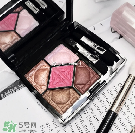 迪奧2017限定五色眼影多少錢？迪奧2017限定五色眼影色號試色