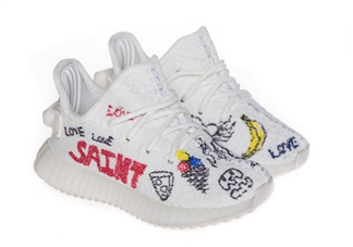 adidas yeezy 350 boost v2兒童定制版在哪買_怎么買？