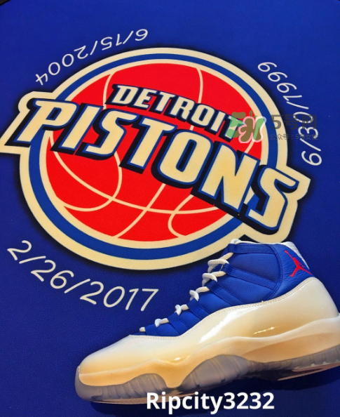 漢密爾頓同款air jordan 11活塞隊配色會發(fā)售嗎？