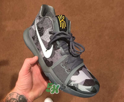 nike kyrie 3 girls eybl會(huì)發(fā)售嗎？歐文3代精英賽灰色迷彩實(shí)物