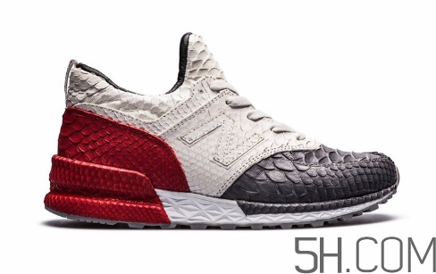 new balance 574 sport蟒蛇皮定制款實物什么樣？