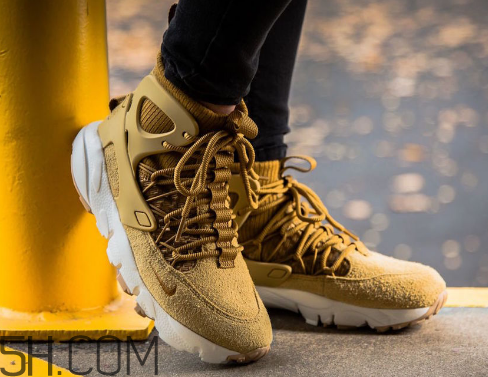 nike air footscape mid小麥配色上腳效果怎么樣？