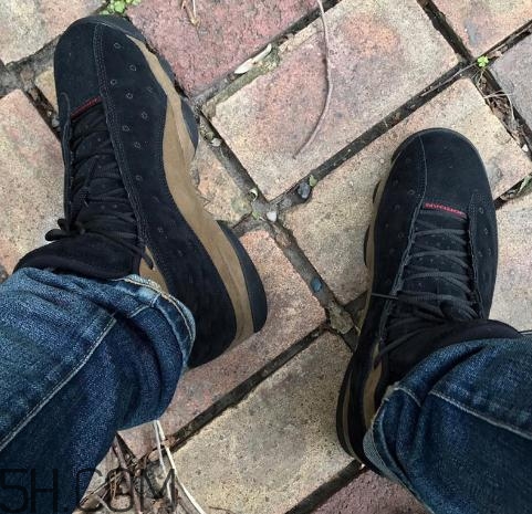 air jordan 13 olive麂皮橄欖配色上腳效果怎么樣？