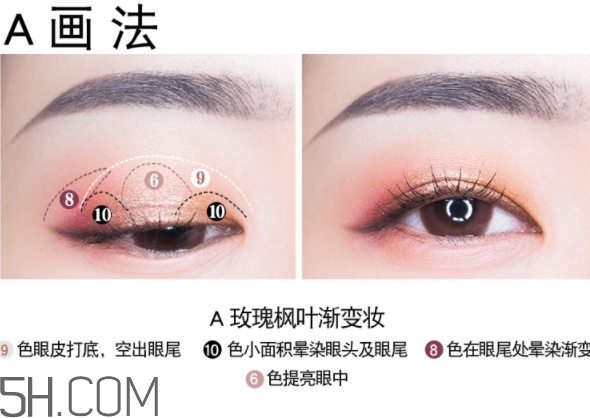 vnk十色眼影盤怎么畫？vnk云興霞蔚十色眼影畫法步驟