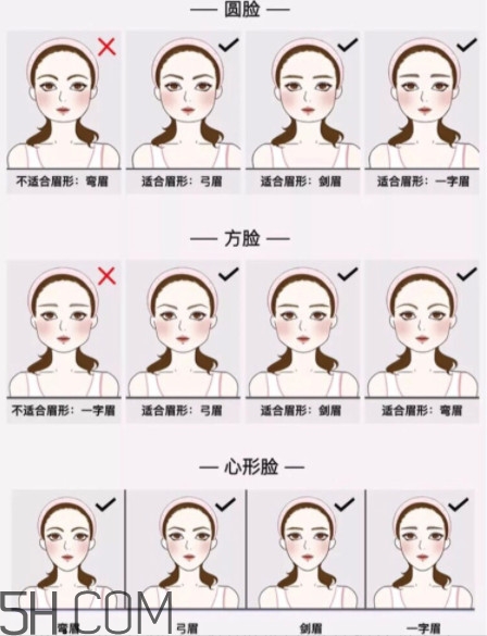 瘦臉眉畫(huà)法 瘦臉眉圖片步驟 瘦臉眉畫(huà)法 瘦臉眉圖片步驟