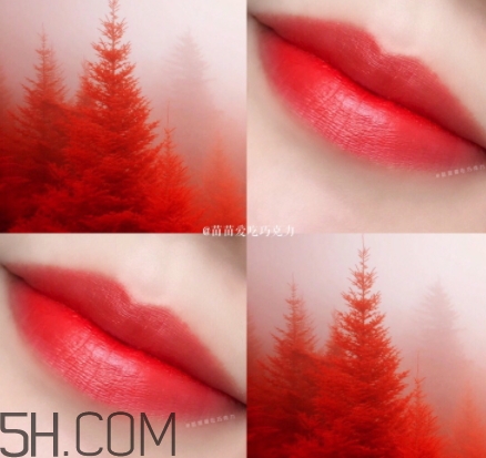 橘紅色口紅是什么顏色？橘紅色口紅試色效果圖