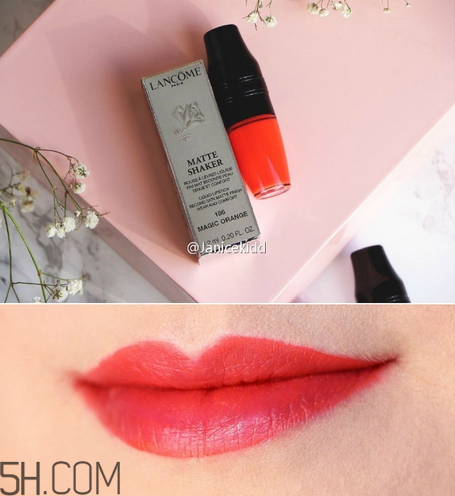 蘭蔻搖搖樂啞光唇釉186是什么顏色？蘭蔻氣墊光霧唇露試色