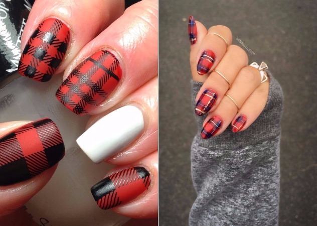 格紋美甲圖片 好看的格紋美甲設(shè)計(jì) 格紋美甲圖片 好看的格紋美甲設(shè)計(jì)