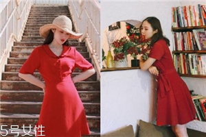 大紅色連衣裙怎么搭配？大紅色連衣裙搭配技巧