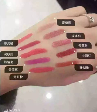 雅姿口紅哪個顏色好看？雅姿口紅試色圖