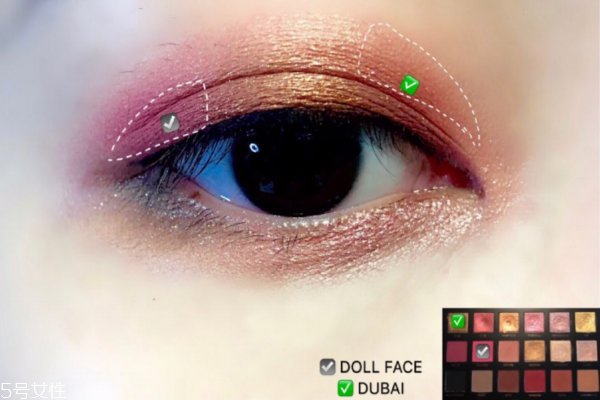 hudabeauty第3代玫瑰眼影盤(pán)畫(huà)法 好駕馭的玫瑰系眼妝