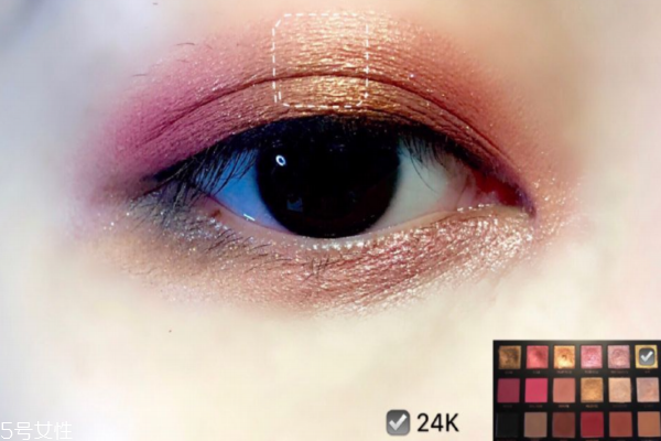hudabeauty第3代玫瑰眼影盤(pán)畫(huà)法 好駕馭的玫瑰系眼妝